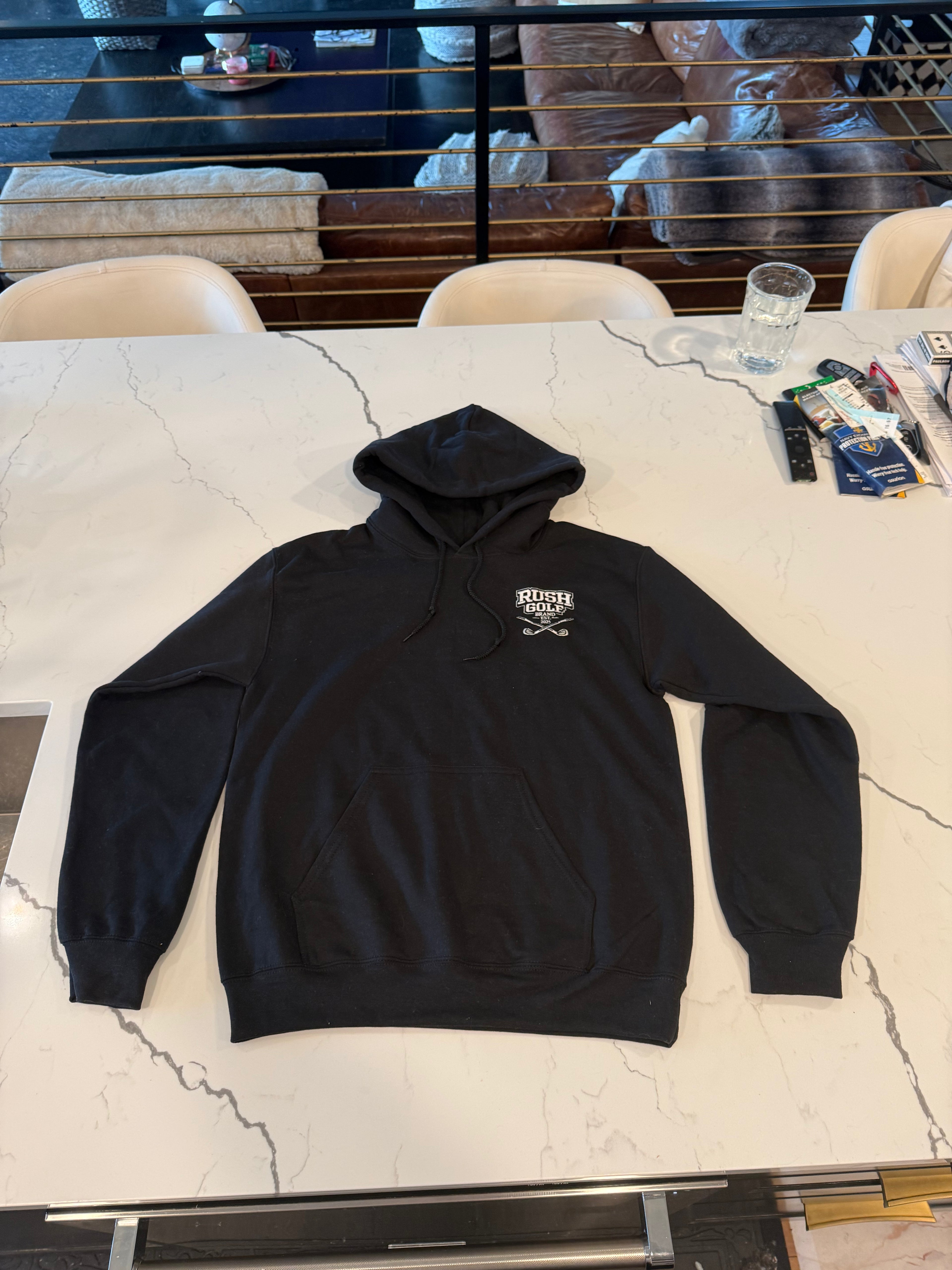 black hoodie