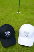 white golf hat